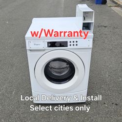Clean Good Working Whirlpool Coin Operated Commercial Washer 