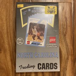 1989 UNC 1st Edition Collegiate Basketball Michael Jordan Sealed Box Thumbnail