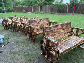 Rustic benches