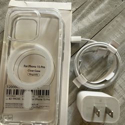 Iphone 15 Pro Case And Fast Charger Type C ($30)