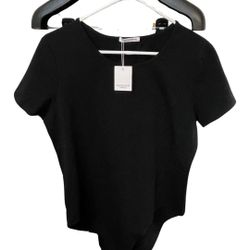 MANGOPOP Women's Short Sleeve Top Bodysuit Jumpsuit  XXL