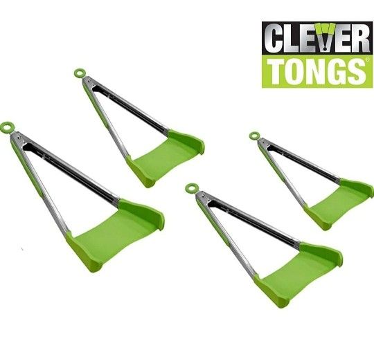 Clever tongs set of 4(large sizes)