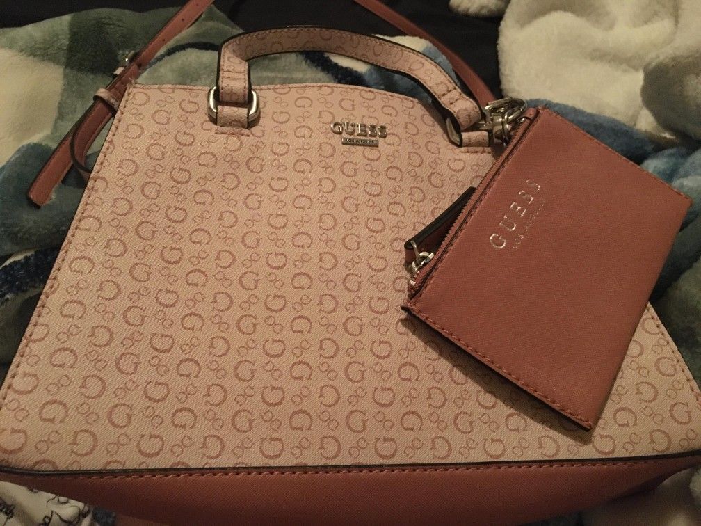 Medium Pink GUESS Purse