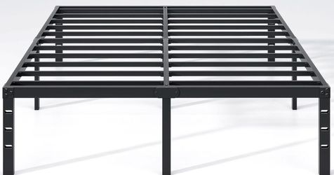 Full Size Metal Bed Frame – Heavy Duty – 14” Storage Space