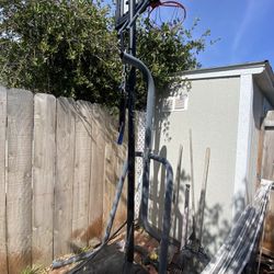 Basketball Hoop And Boxing Bag Stand 