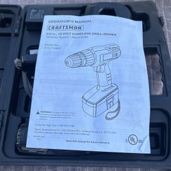 Craftsman 18 Volt Cordless Drill-Driver 