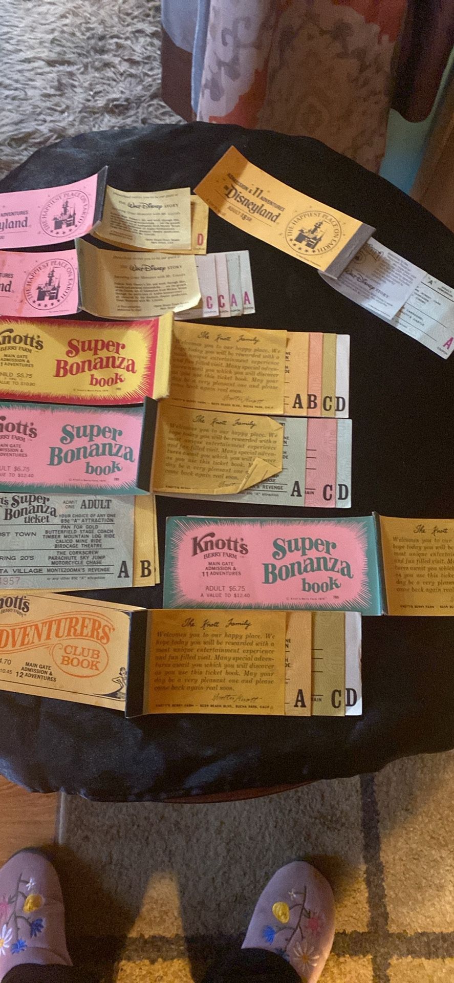 Several Old Disney And Knotts Tickets