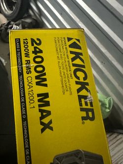 Kicker mono block amp