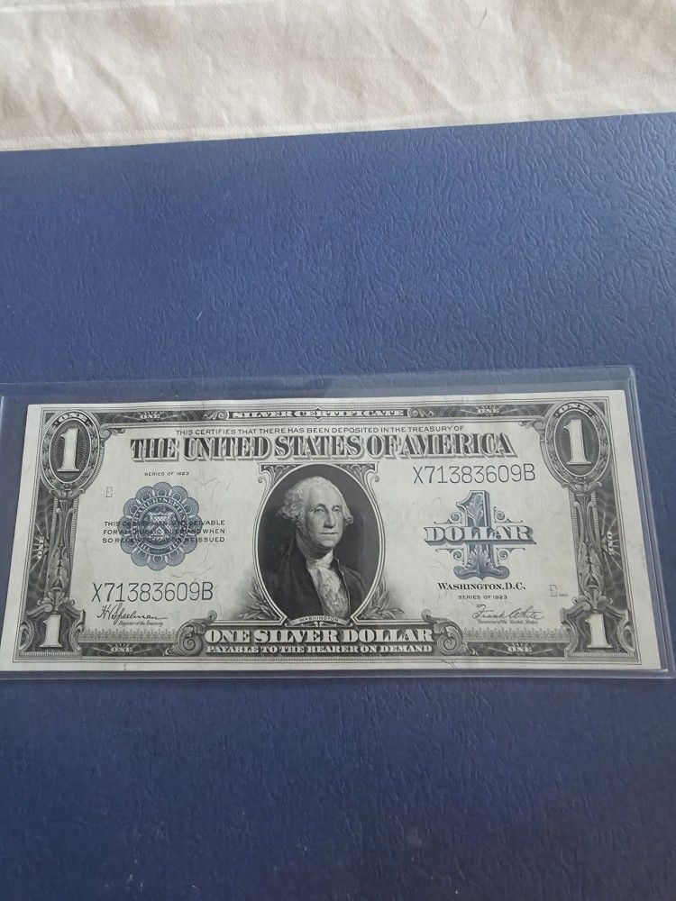 Collectible Currency 1923 One Dollar Bill