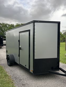 New 6x12 Enclosed Cargo Trailer