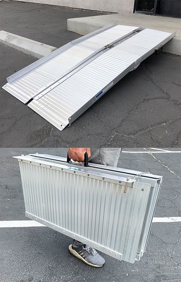 Brand New $115 Aluminum 5’ ft Portable Multifold Wheelchair Scooter Mobility Ramp (60”x28”)