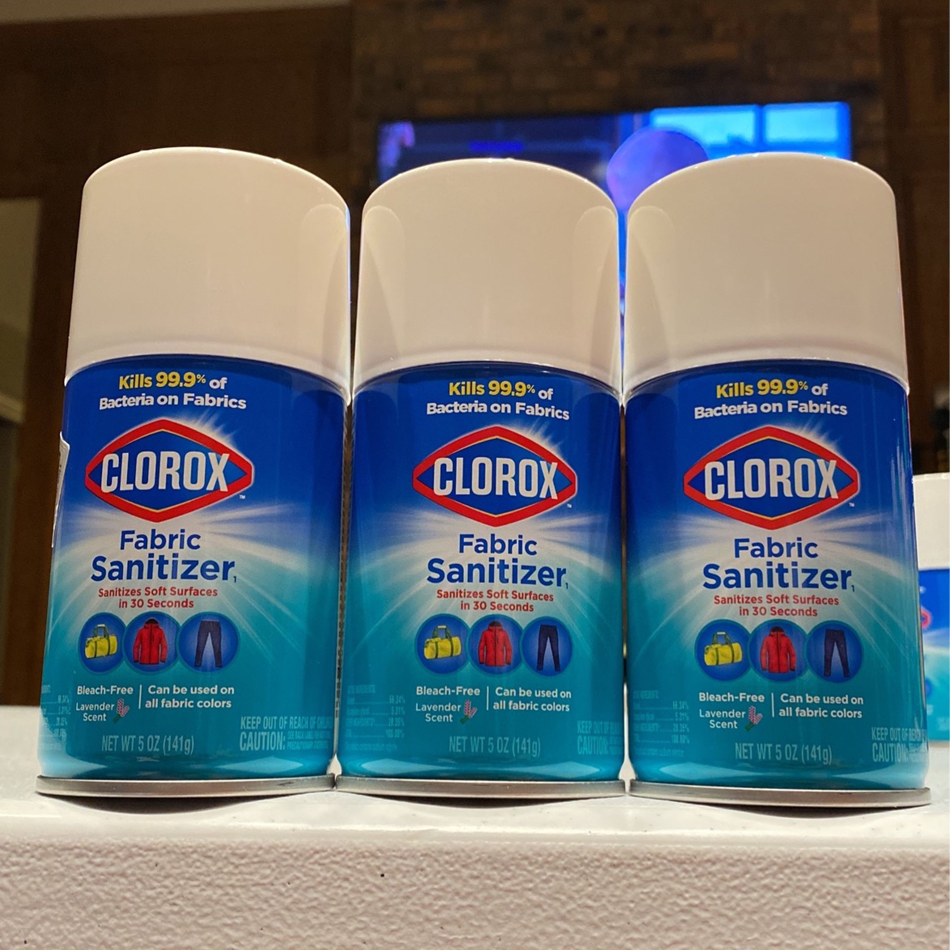 3 Clorox Fabric Sanitize Cleaner Laundry Cans