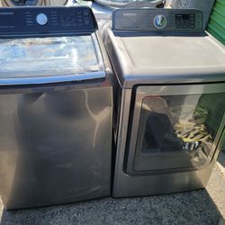 Samsung Top Load Washer And Gas Dryer Set 