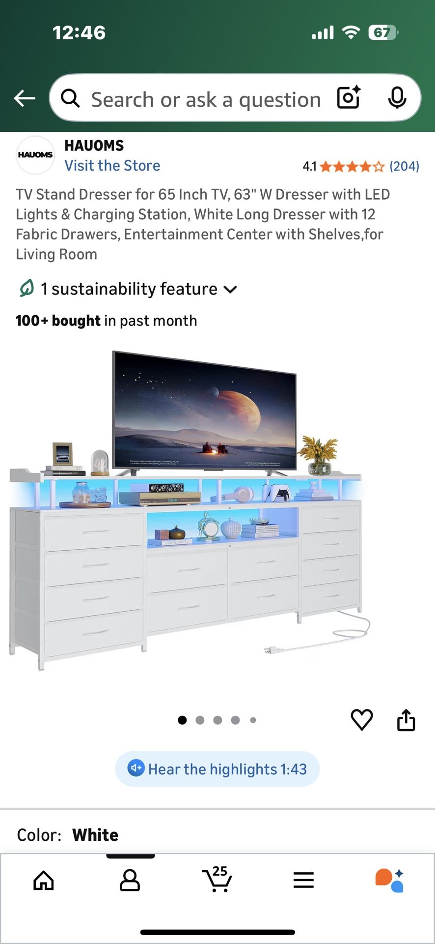 Entertainment Center with Shelves