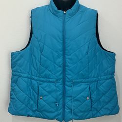 Lane Bryant reversible vest jacket
