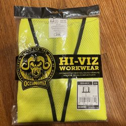 OccuNomix Safety Vest for Men, High Visibility, Class 2, 2" Reflective Tape, Ultra Light 3.8 oz Bird's Eye Breathable Mesh, Rapid Cooling, 100% ANSI, 