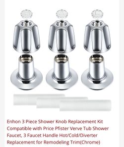 Enhon 3 Piece Shower Knob Replacement Kit