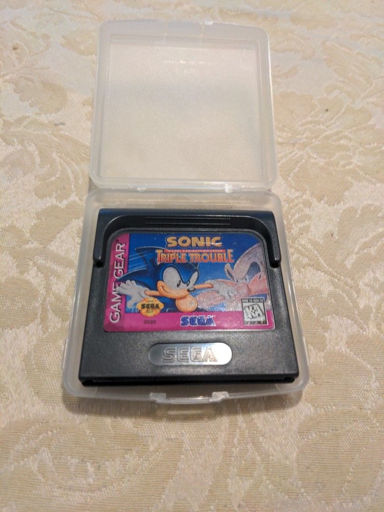 Sega Game Gear Used Game Sonic Triple Trouble.