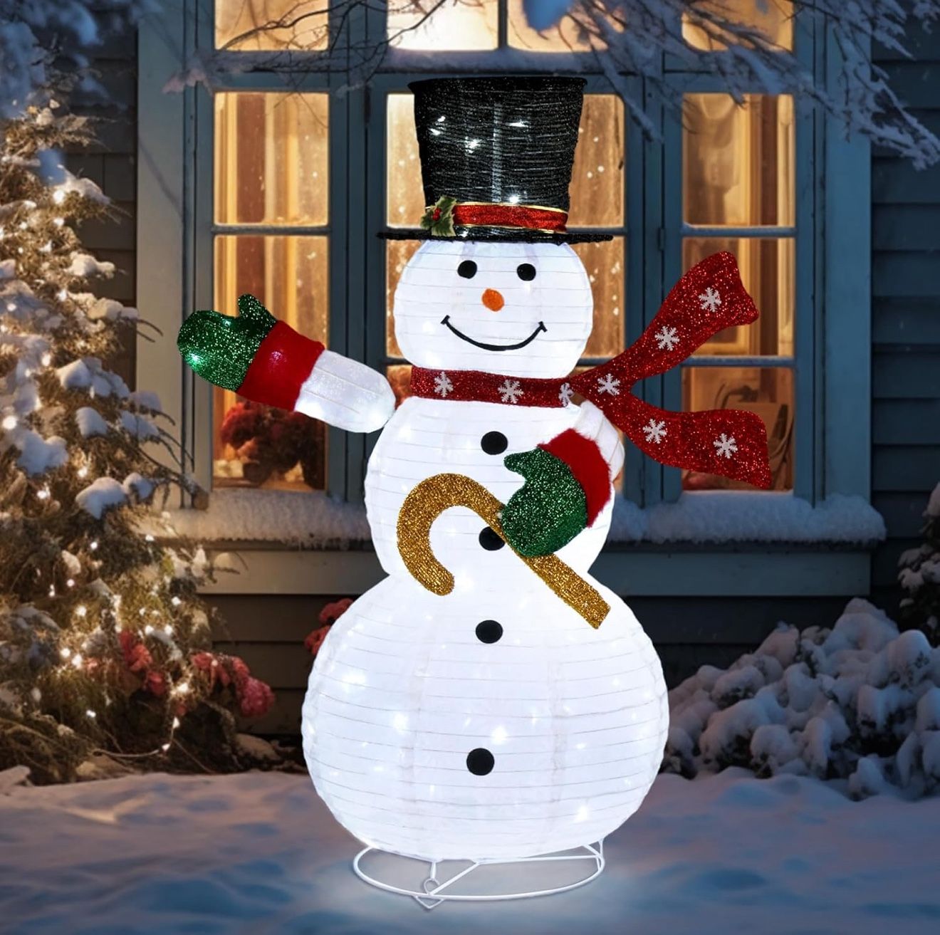 Outdoor Christmas 4 FT Lighted Snowman(CH021)