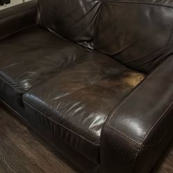 Leather Loveseat