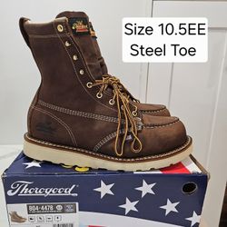 Thorogood Steel Toe Work Boots Size 10.5EE