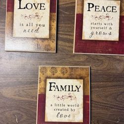 Inspirational Mini Plaque Trio