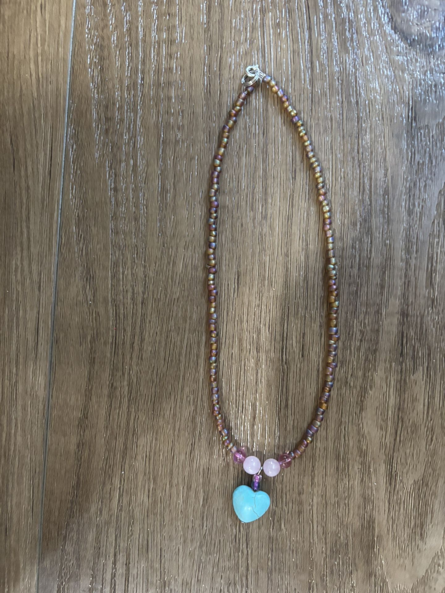 Handmade Heart Turquoise Necklace