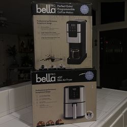 Bella coffee grind + Bella air fryer