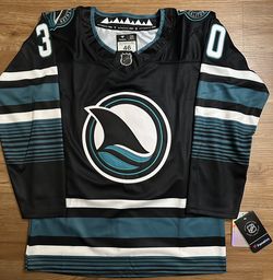 San Jose Sharks Askarov Jersey Black Cali Fin 