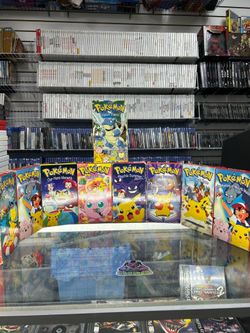 Pokemon VHS $20 Each Gamehogs 11am-7pm
