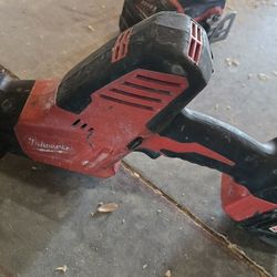 Milwaukee Impact Drill And Saw Saw With 5.0 Batter And A 3.0 Battery. Both Work Great Still