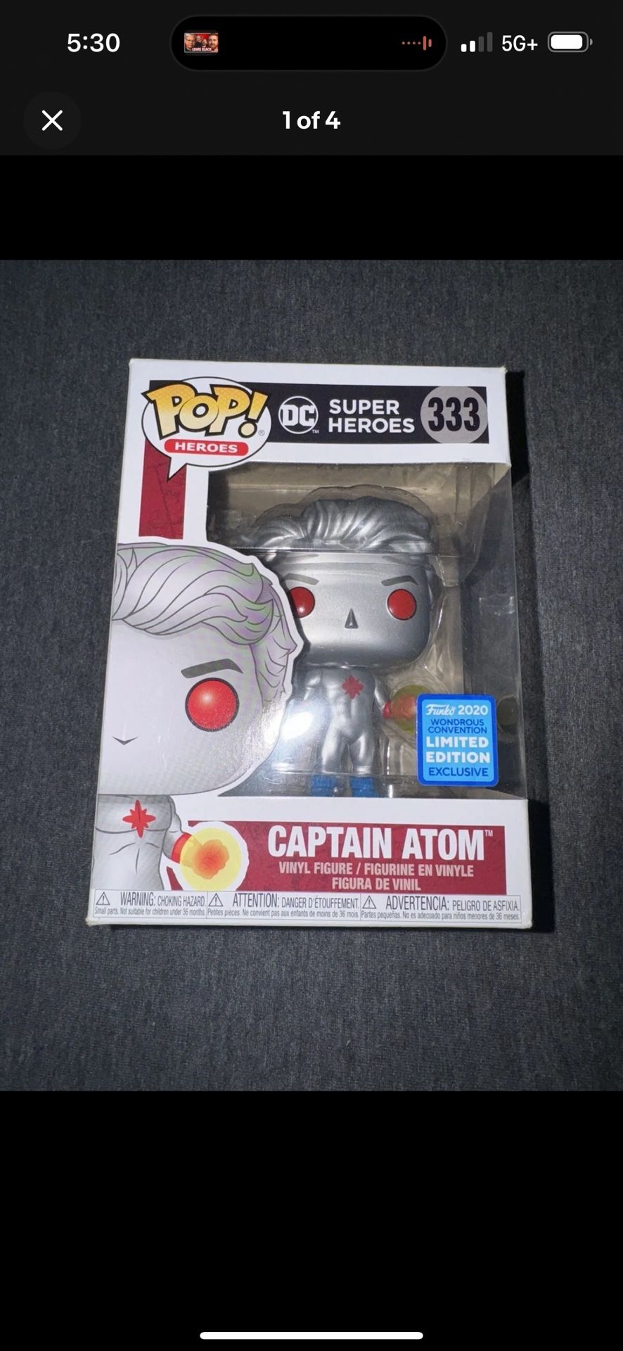 Funko Pop! Vinyl: DC Comics - Captain Atom - Amazon (AM) (Exclusive) #333