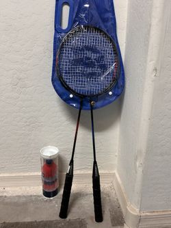 badminton rackets.