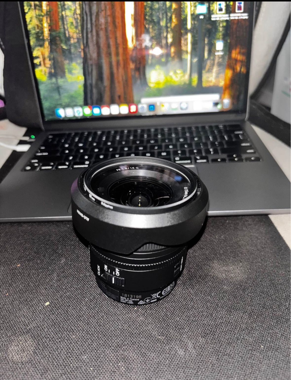 Sony FE 1.8/16 G + UV filter