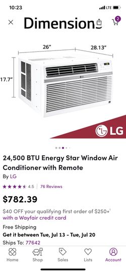 Brand New LG 24,500 BTU A/C