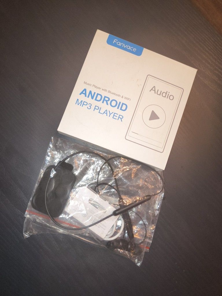 New Fanvace 80GB MP3 Player with Bluetooth and WiFi, Micro SD, Android MP3 & MP4 Players with 4" Touchscreen and Speaker Set.