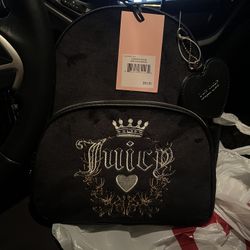 black or pink juicy couture backpacks