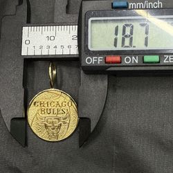 Chicago Bull 14kt Pendant Gold 