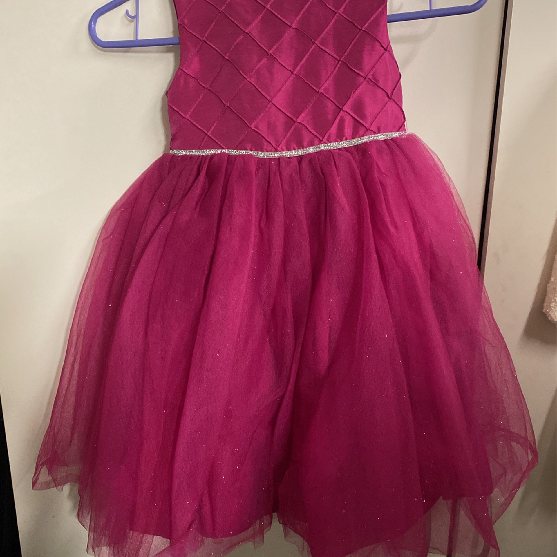 Girls Size 4 Pink Glitter Dress Marmaletta $10