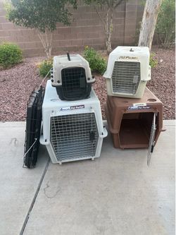 Mix of kennels and crates
