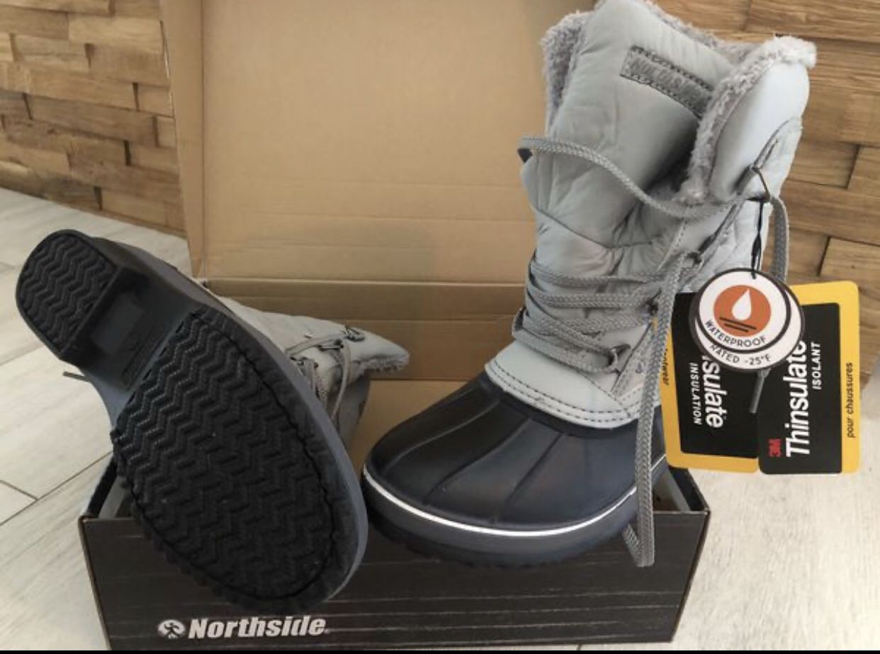 New price $70> Northside | size 9 women |winter/snow boot | black/gray