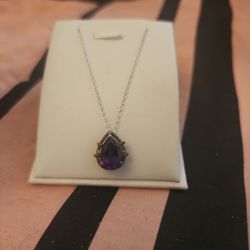 Pear Shape Amethyst And Dimonds