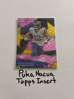 Puka Nacua Los Angeles Rams WR Topps Short Print Insert Card.