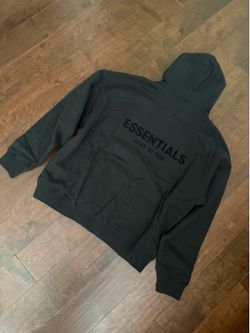 Authentic ✅ Fear of God Essentials Black Stretch Limo Hoodie