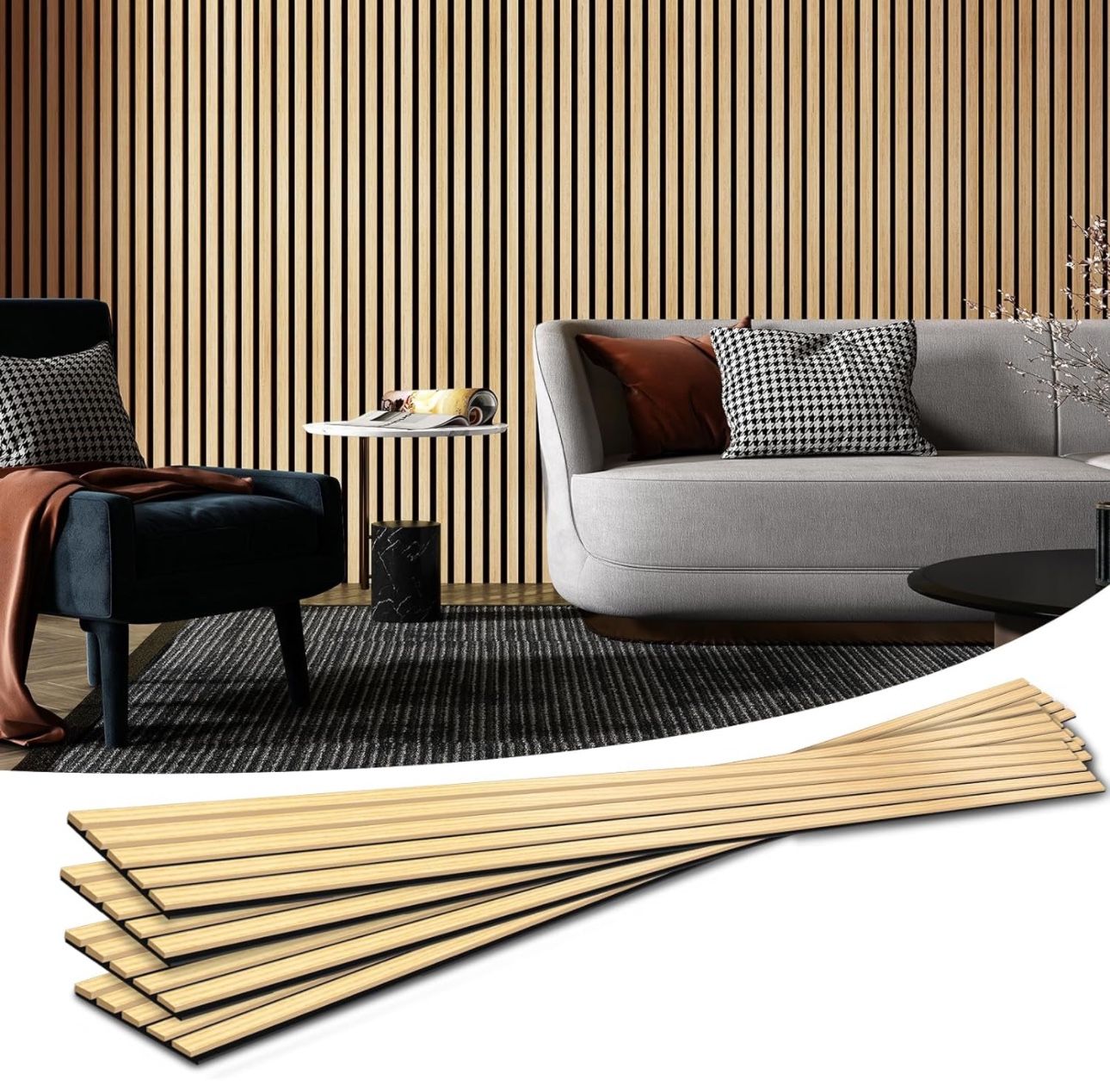 Art3d Wood Slat Acoustic Panels