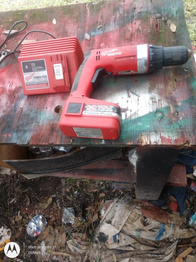 Used Milwaukee drill driver and charger