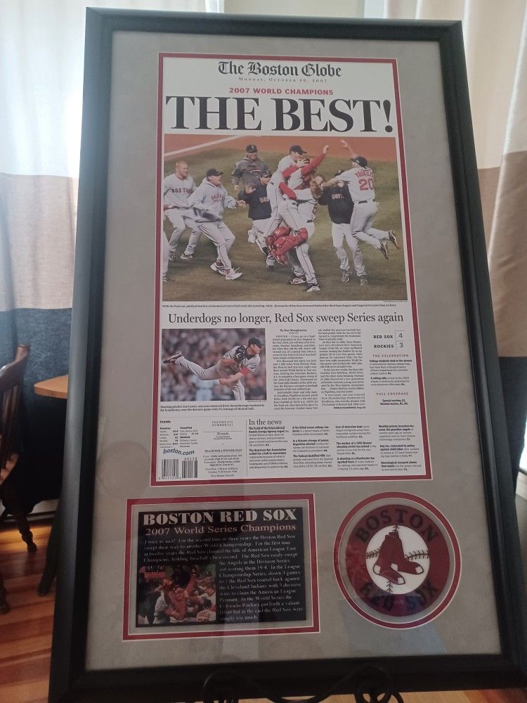 2007 RedSox World Series Memorabilia