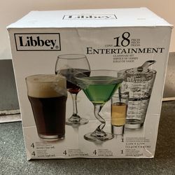 Libbey 18-Piece Entertainment Glassware Set 