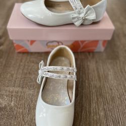 Toddler Girls Dress Shoes Girls Flower Shoes Princess Wedding Party Girls Flats for Little/Big Kids