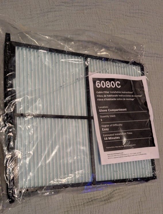 Air Cabin Filter - 2016 or older Mazda CX-5